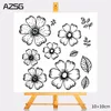 AZSG Simple Style Flowers Leaves Petal Clear Stamps Cutting Dies Set For DIY Scrapbooking Photo Album Card Making Silicon Craft ► Photo 2/3