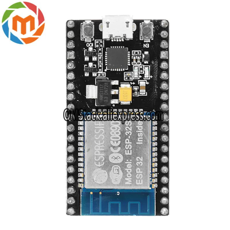 Elecrow-NodeMCU-32S-Lua-WiFi-ForESP32S-Development-Board-WiFi-Bluetooth-Ultra-Low-Power-Consumption-Dual-Cores (5)