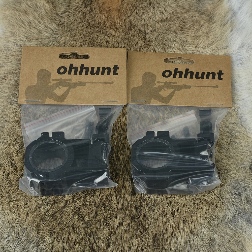 Ohhunt 25,4 мм 30 мм высокий профиль 20 мм Пикатинни Вивер QD рельсовые кольца прицел крепление охотничья скобка для прицела аксессуары