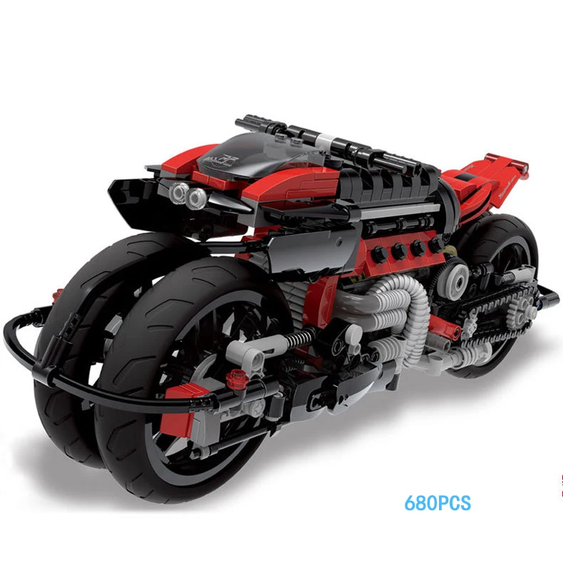 Hot Future технология Peregrine Falcon мотоцикл moc строительные блоки модели кирпичей