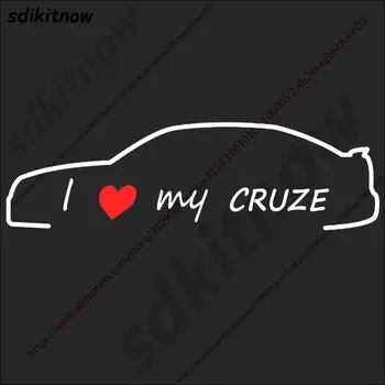 

28x8cm I love my car Decal Funny Creative Sticker Styling Door Window Decoration Styling For Chevrolet Cruze Cruz