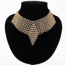 Hyperbole Ожерелье Воротник Женский цинковый сплав золото/серебро цвет женские ожерелья bijoux collares mujer collier femme MDJB161