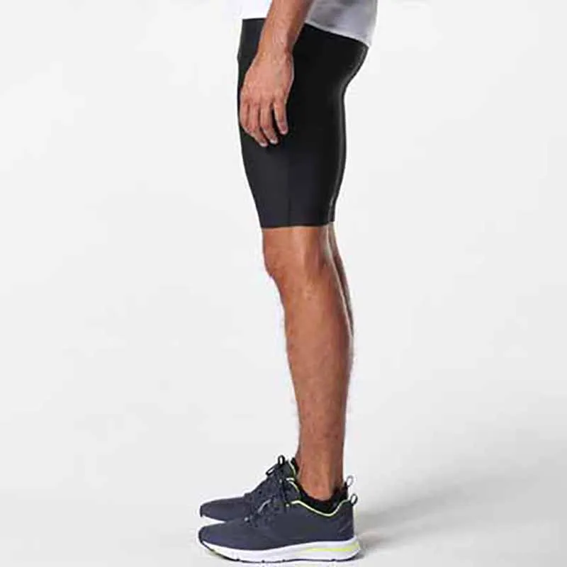 Новинка мужские компрессионные колготки шорты для бега тренировок черные