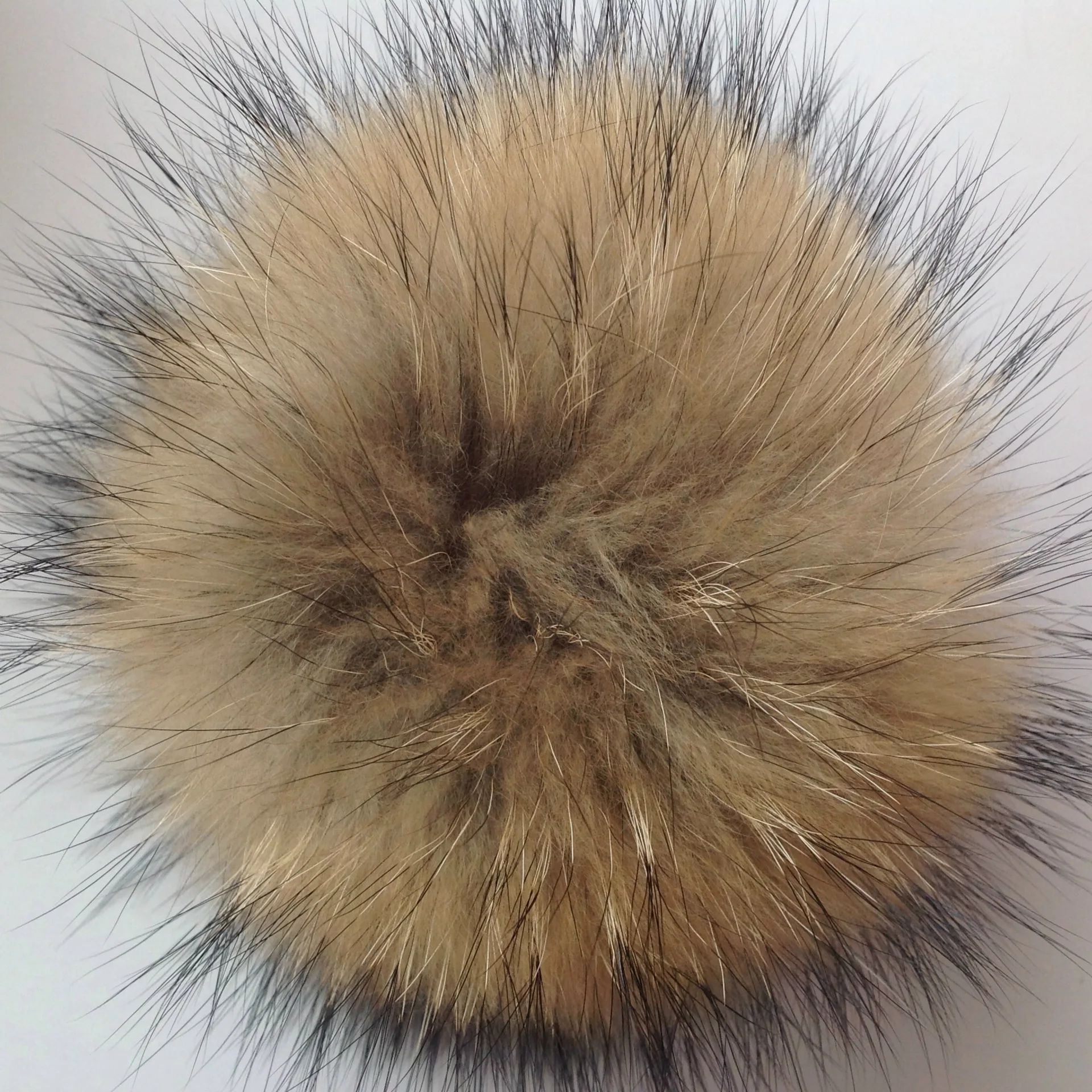 15 см DIY подлинное натуральное животное Hairball мех помпон для женщин детская шапочка шапки действительно енот большой шарик для волос