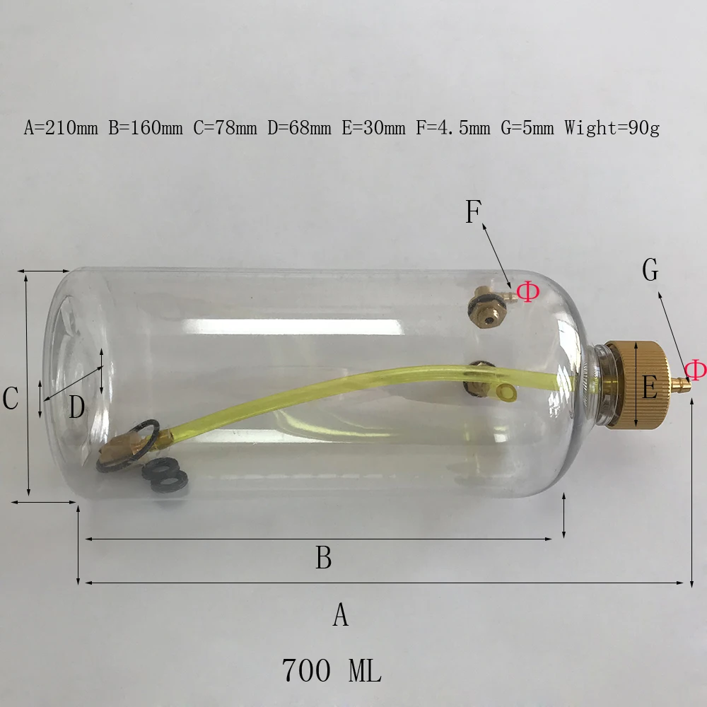 Fuel Tank For Gasoline RC Airplane 700ml--2