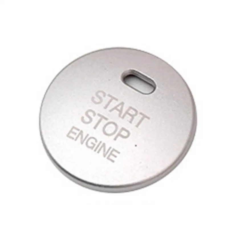 Универсальная замена крышки Стоп ключ аксессуары переключатель украшения старт стильная кнопка Зажигания для автомобиля для Mazda 3 BM BN 6 GJ1 GL CX-4 CX4 CX-5 CX5 - Название цвета: Silver