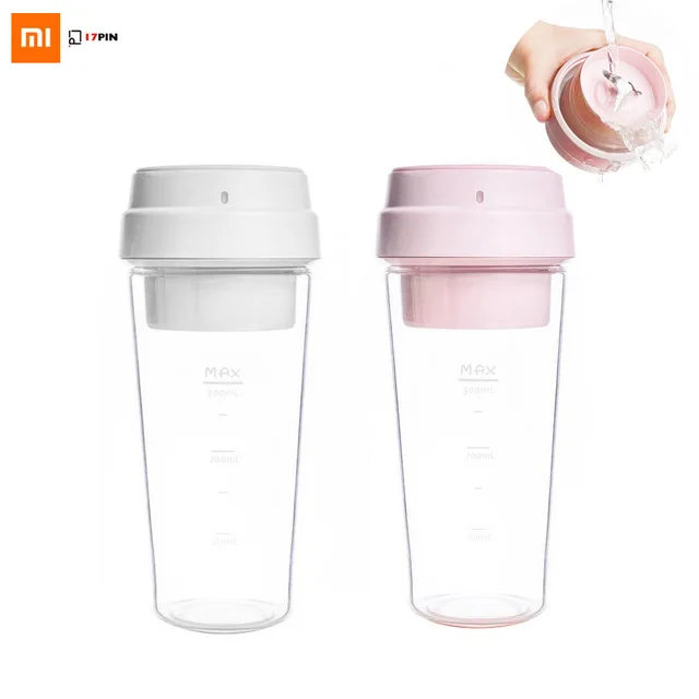 Xiaomi Mijia 17PIN Star Fruit Cup, Мини Портативный блендер, соковыжималка, быстрый миксер, Кухонный комбайн, 400 мл, Магнитная Зарядка, бутылка для сока