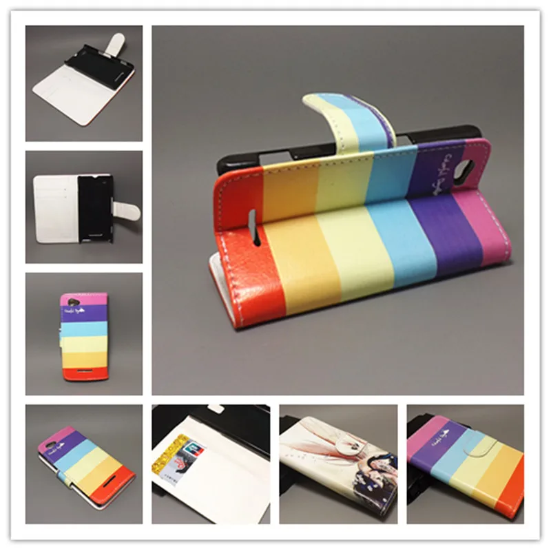

New Butterfly Flower Flag Designer Wallet Flip Stand Book Cover Case for Sony Xperia M /Dual/C1905/C1904/C2004/C2005