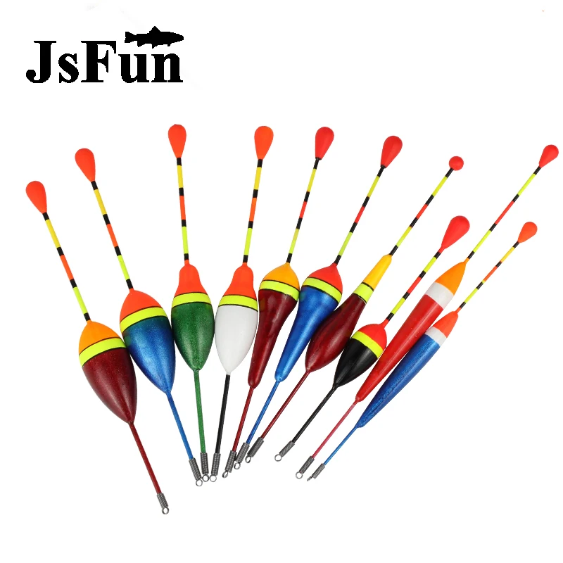10PCS/Lot Mix Size Color Ice Fishing Float Bobber Set Buoy Boia Floats