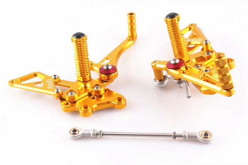

For Kawasaki Ninja 300 Z300 EX300B ABS & EX300A 2013-2017 Adjustable Rearset Foot Pegs Pedals Gold