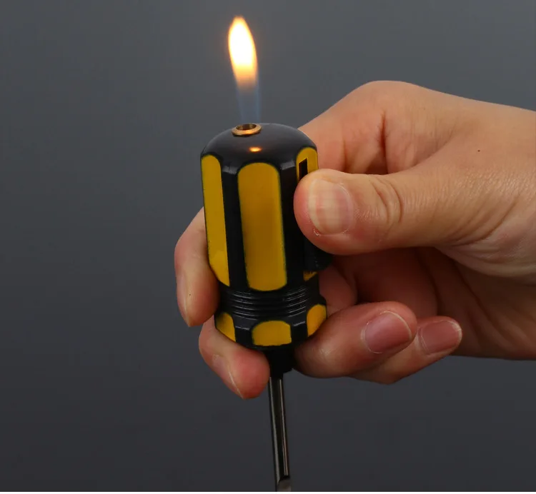 

Gas lighters with gong dao, creative new screwdriver tools lighters, Lighters & Smoking Accessories, Cigarette Accessories