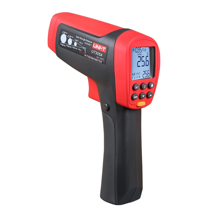 

UNI-T UT305A 50:1(D:S) Non Contact Infrared IR Thermometer Laser Temperature Gun Meter Range -50~1050 Degree