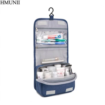 

HMUNII Women Men Large Waterproof Makeup bag Travel Beauty Cosmetic Bag Organizer Case Necessaries Make Up Toiletry Bag B1-17