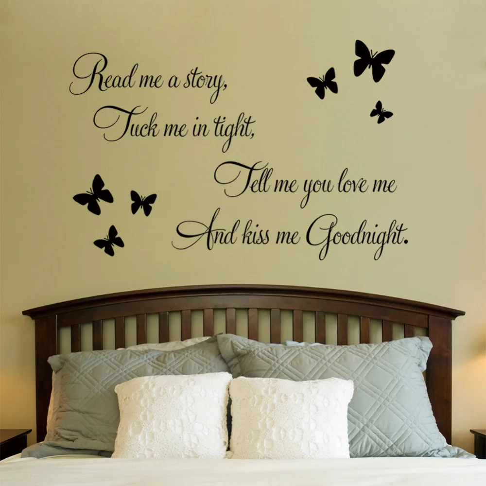 new design warm quote read me a story home decal wall sticker 