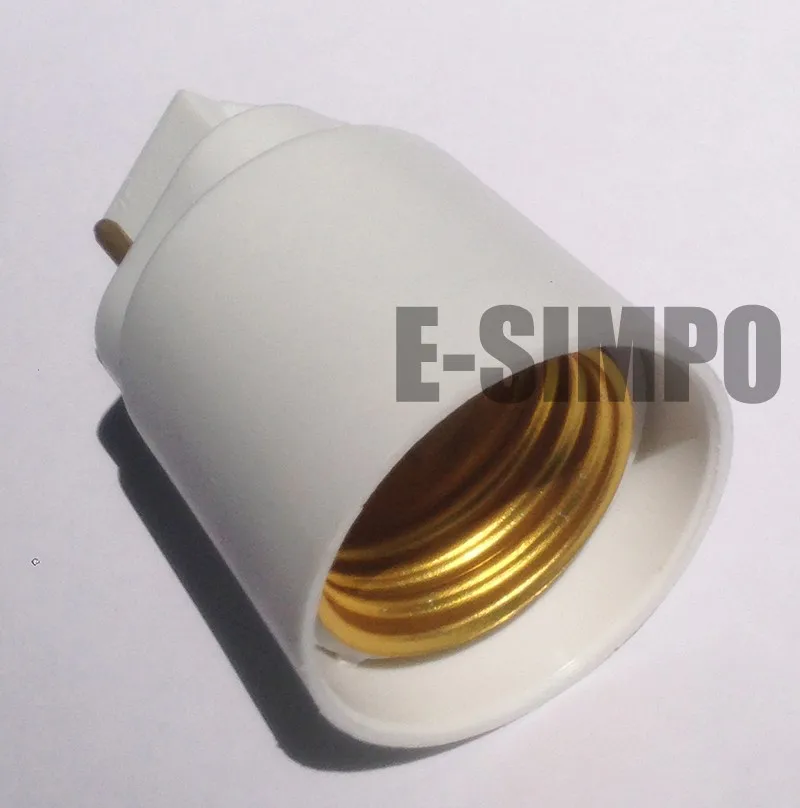 E Simpo 4 Pack 2P GX24 to E26/E27 ламповый базовый преобразователь 15 5 мм Gx24q 1 2 3 к E27 держатель
