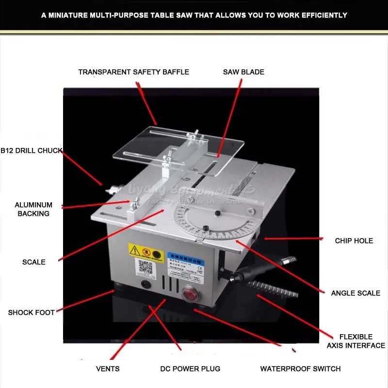 Miniature precision multi - function Mirco table saw bench saw T6 small cutting machine Q10032 Miniature precision multi - function Mirco table saw bench saw T6 small cutting machine Q10032