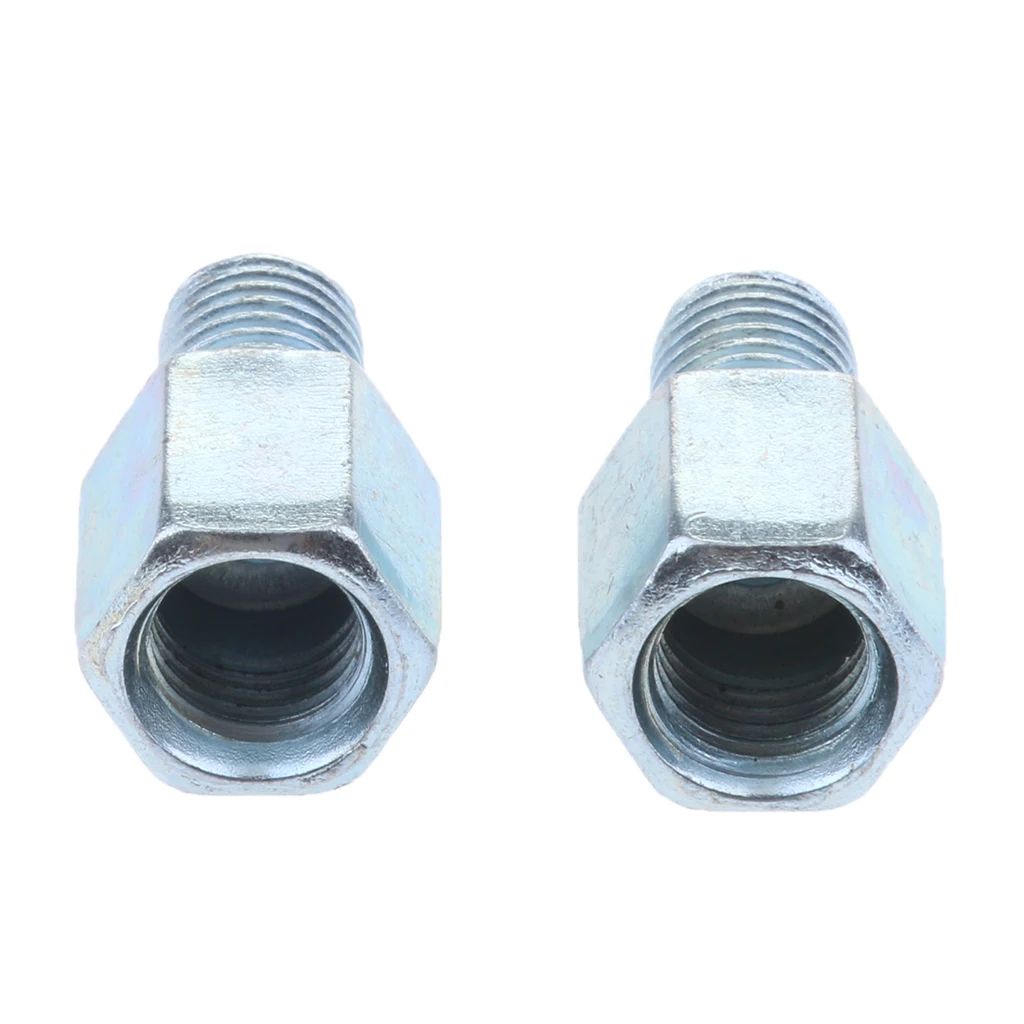 2Pcs Motorcycle Rearview Mirror Screw 10mm To 10mm Thread Adapter Conversion Bolts Motorbike Mirror Screw Bolt Auto Accessory