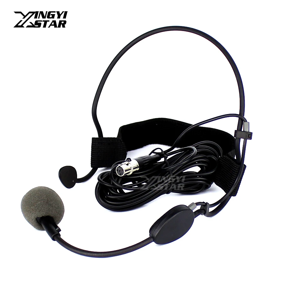 5 m Mini XLR 4 Pin TA4F Headworn Vocal Dynamic Mic Headset Microphone