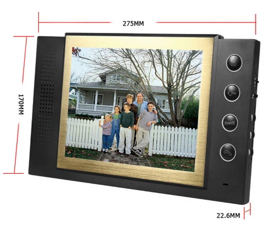 

TFT Monitor LCD Color 8" LCD Video Door Phone Doorbell Intercom Home Security Video System Kits Monitor