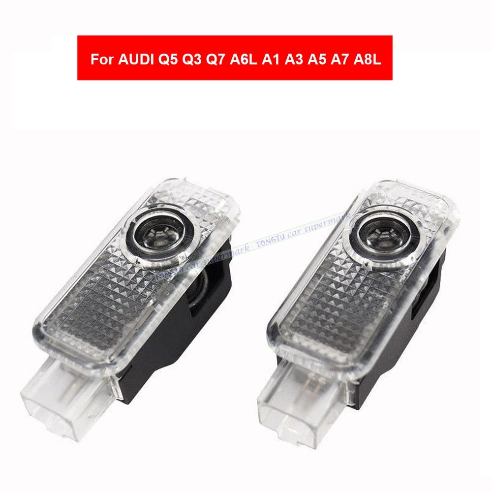 

2pcs For Audi A6L/A7/A8L/A4/Q3/A5/Q7 Car Door Courtesy Lights Laser Projector Logo LED