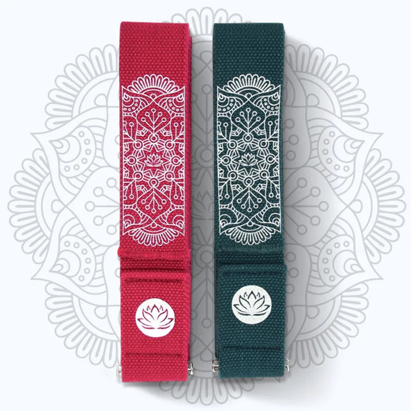 

Mandara Yoga Strap Yoga Belt 250cm*4.2cm*2mm Cotton Yoga Stretch Belt Fitness Resistance Exercise Rope Pilates Gym Accessories