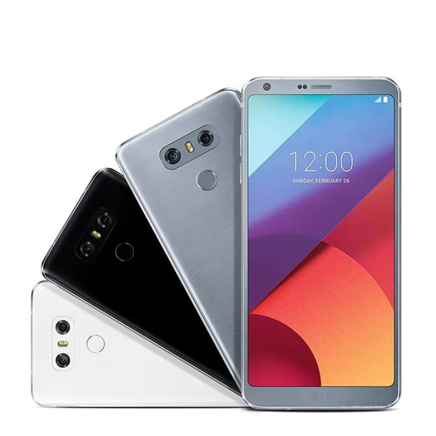 Original desbloqueado LG G6 del teléfono móvil 4G RAM 32G ROM Quad-core 13MP 5,7 ''Snapdragon 821 4 teléfono Móvil G LTE Android LGG6