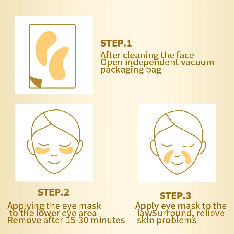 ILISYA Crystal Collagen Eye Mask Dark Circles Remove Wrinkle Eye Patches Moisturizing Skin Care 3