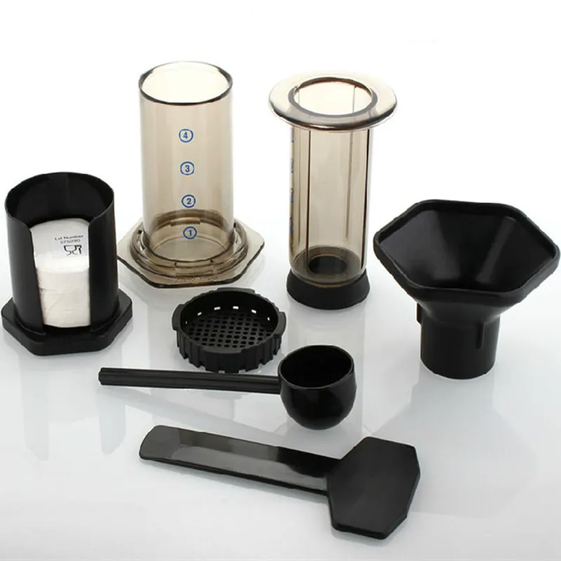  Free shipping The portable coffee pot / Similar AeroPress Espresso coffee filters + 350pcs coffee machine filter paper 