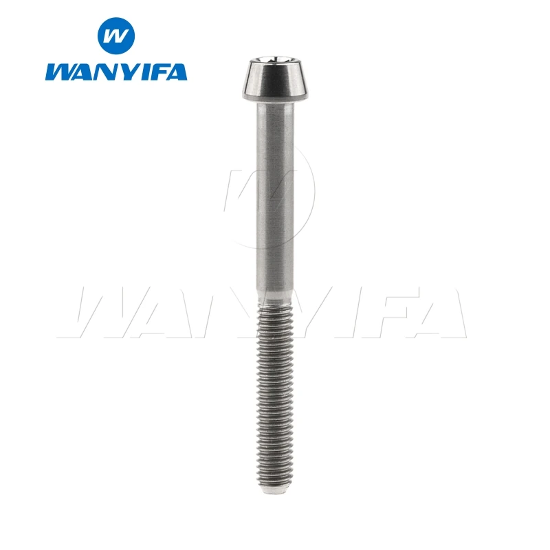 Wanyifa M5x9 15, 16, 18, 20, 25 30 35, 40 45 50 55 60 мм конусная головка Винт С Титановым болтом для Велосипедный вынос руля части