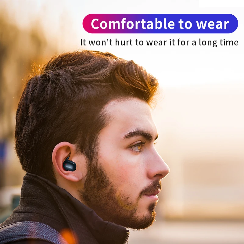 T2C TWS Wireless Mini Bluetooth Earphone For Xiaomi Huawei Mobile Stereo Earbud Sport Ear Phone With Mic Portable Charging Box