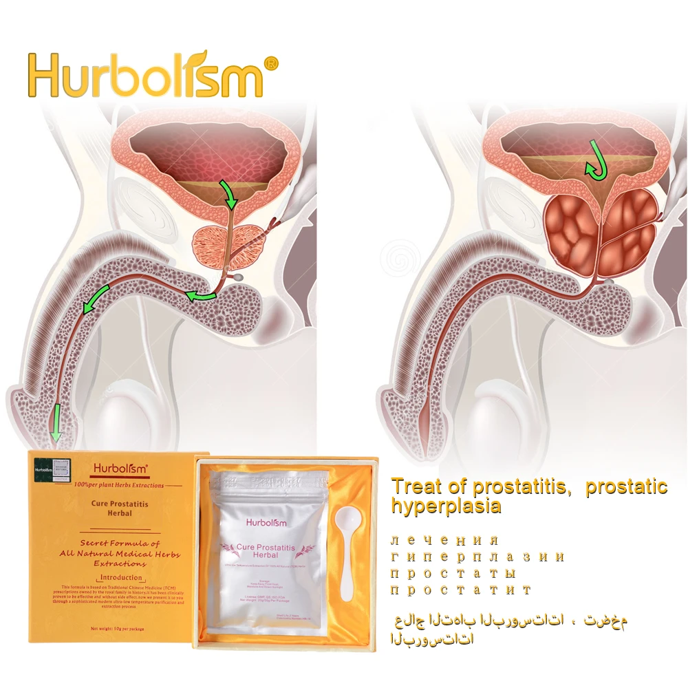 Экстракты растений Hurbolism в порошке, для лечения простатита, лечения гиперплазии простаты, облегчения уретрального давления, устранения токсинов, 50 г/лот