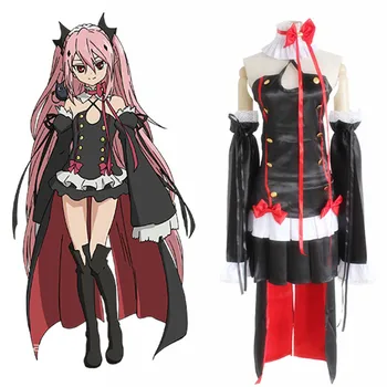 

Seraph of the End Owari no Serafu Krul Tepes Vampire Queen Cosplay Costume Custom Made Uniform Dress Halloween Clothing Set