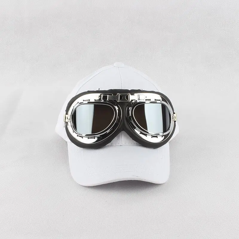 Newest Fancy cotton ski goggles baseball cap with polite glasses sports
