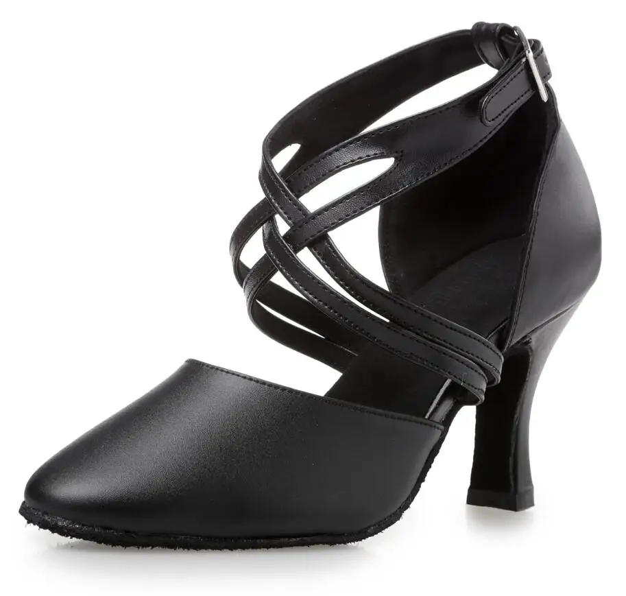 100% Genuine Leather Women's Latin Dance Shoes Ballroom Salsa Dancing Shoes For Girls Heel 5CM 6CM 8CM latin dance shoes WD264