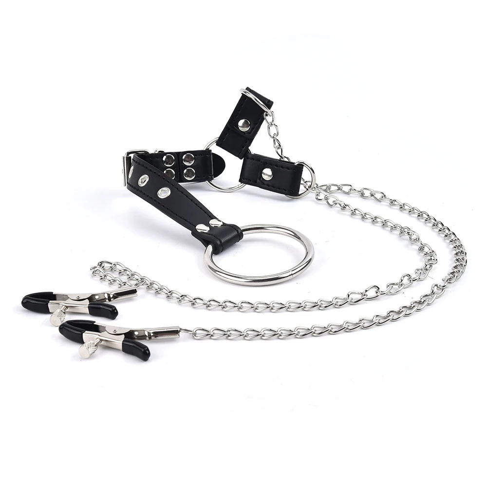 

1 Set Party Supplies Metal Clips Nipple Clamps Chained Shaking Labia Stimulate And Massage Gift Female Breast Toys For Women