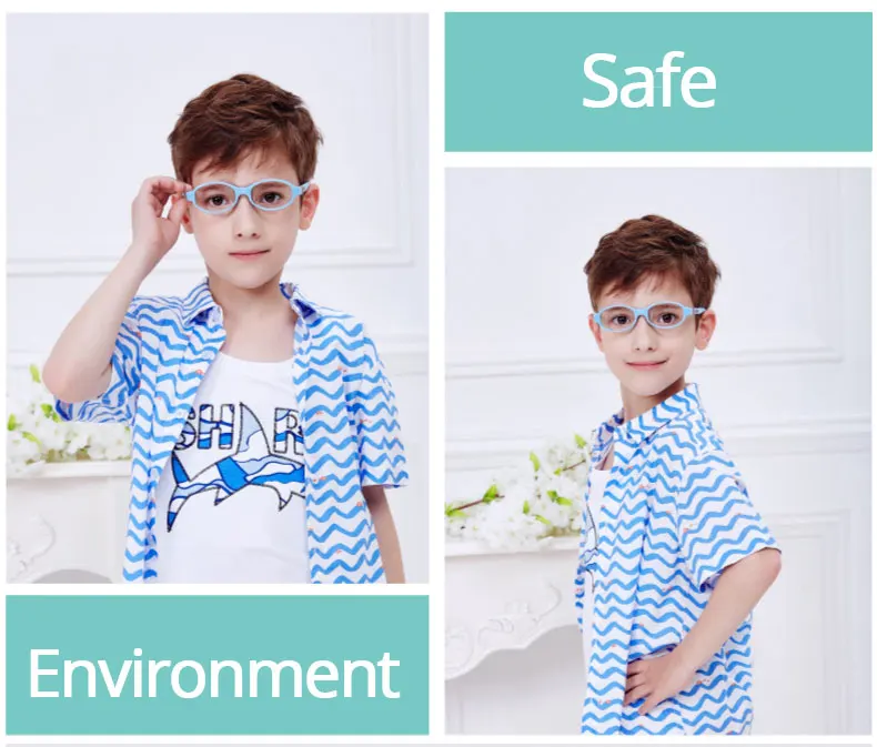SECG Студенческая Милая оптическая оправа безопасные удобные гибкие очки для детей унисекс детская оправа резиновая с ремешками Gafas