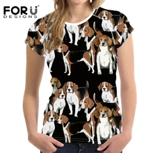 FORUDESIGNS/женская футболка Рашгард, спортивная одежда, Бассет-хаунд, Спортивная футболка с принтом, Спортивная футболка для бега, одежда для легкой атлетики, облегающий топ для бодибилдинга