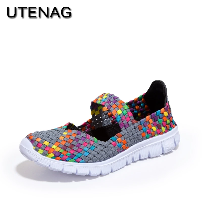 

Women Casual Shoes 2018 Summer cool Breathable Handmade female Woven footwear Fashion Comfortable Lightweight Wovening sneakers