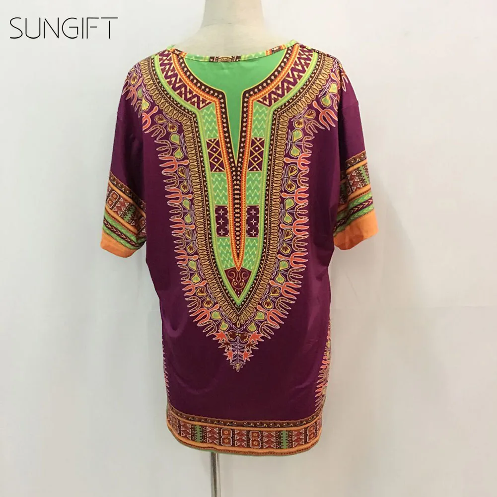 Женское платье в африканском стиле с принтом Дашики SUNGIFT свободные повседневные
