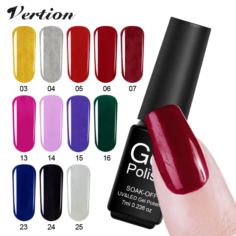 

Verntion New Gel Lucky Semi Permanent Nail Design Nude Gel Varnish Art Long Lasting Soak Off Led Uv Lamp Hybrid Gel Nail Polish