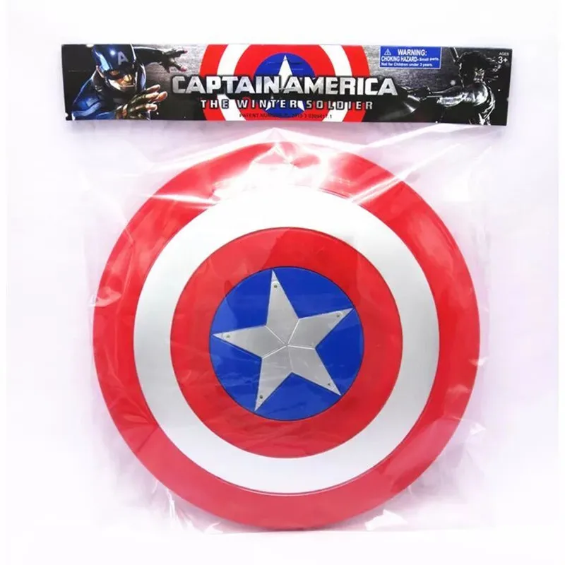 Мститель супер герой Капитан Америка щит Шлем косплей для детей игрушка фигурка модель пластик Escudo - Цвет: captain america shie