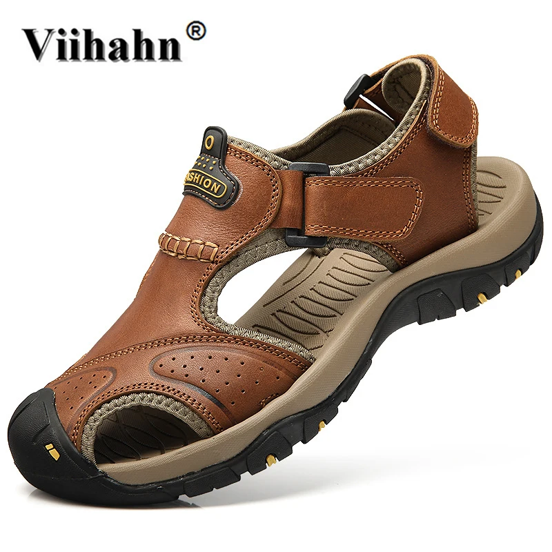 Buy Best Viihahn Mens Sandals Genuine Leather Summer 2017 New Beach Men ...