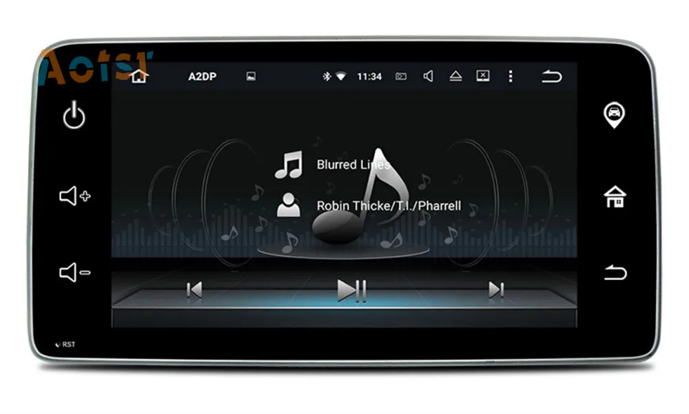 9 Inch 4 Core Android 7.1 Car Radio GPS Navigation Multimedia Stereo For Mercedes Benz Smart 2015 2016 2017 Car NO CD DVD Player