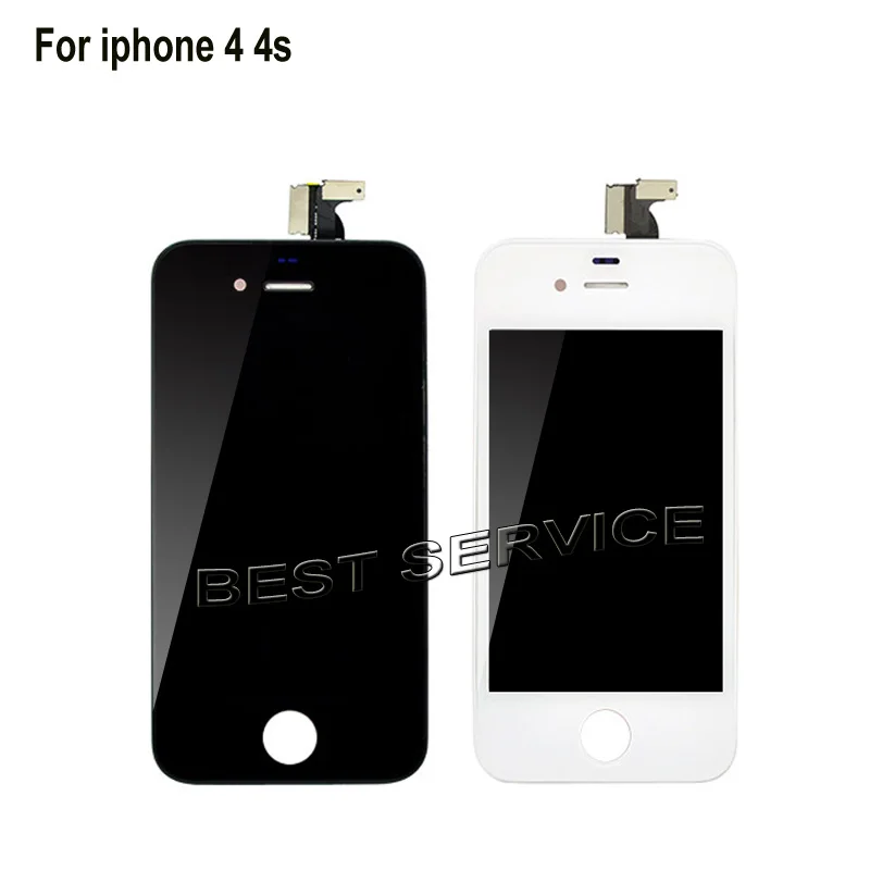 For iPhone 4 4G 4s LCD Screen Display with Touch Screen Digitizer assembly Black White no dead 