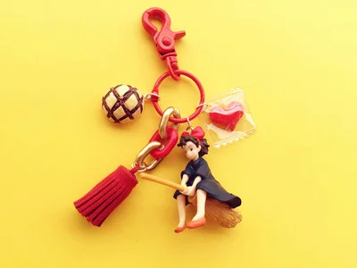 Милый мой сосед брелок Тоторо Шиншилла Кольца Подвески подходящая сумка амулеты кошелек аксессуар для Миядзаки Хаяо любителей комиксов - Цвет: FB-8