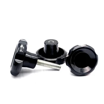 

1pcs M16 stainless steel Bakelite round Steel corrugated handle screw Hand twist rubber head screws Small knob 140~200mm length