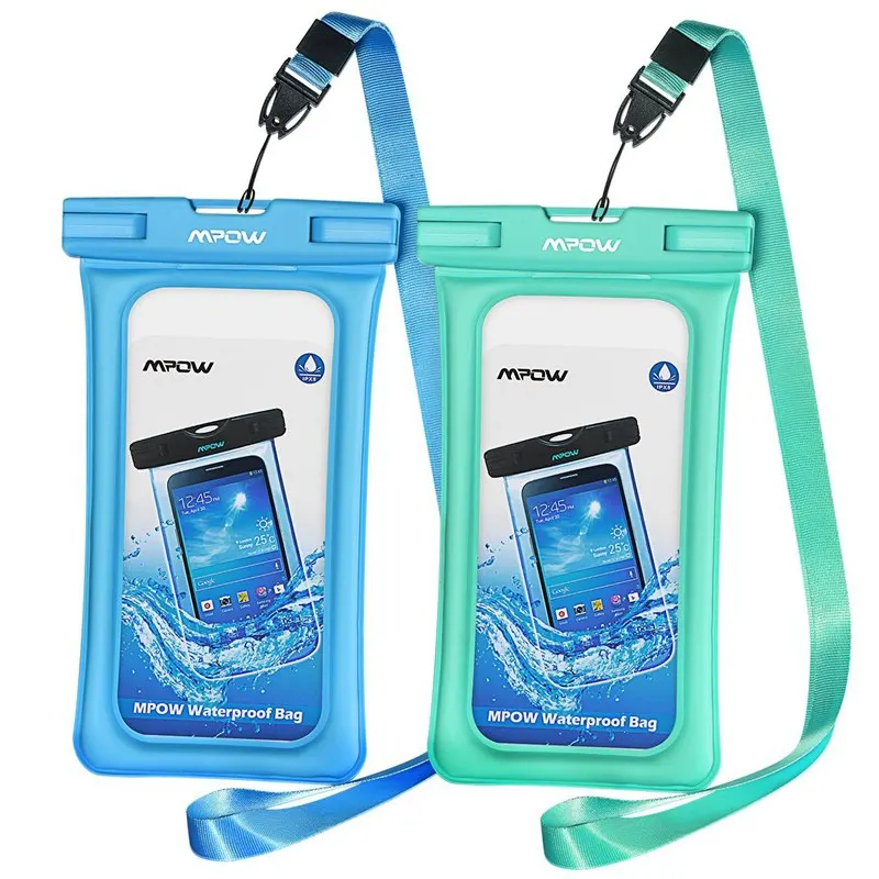 2 PCS IPX8 Waterproof Swimming Bags Universal Phone Pouch Underwater Dry Bag for iPhone XIAOMI Samsung Phone Case Bags Floatable