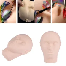 Superior Pro Soft Silicone Training Mannequin Flat Head Practice Make Up Eye Lashes Eyelash Extensions September 1