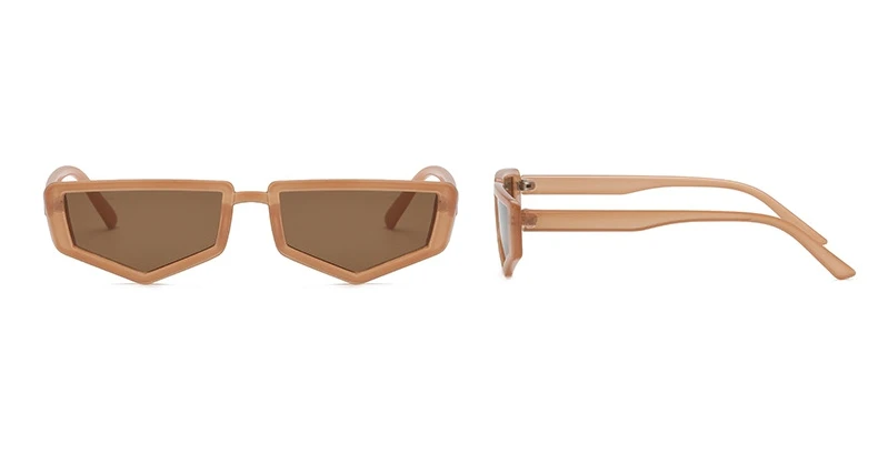 Многоугольные солнцезащитные очки в небольшой оправе для мужчин и женщин Модные Оттенки UV400 Винтажные Очки 47637