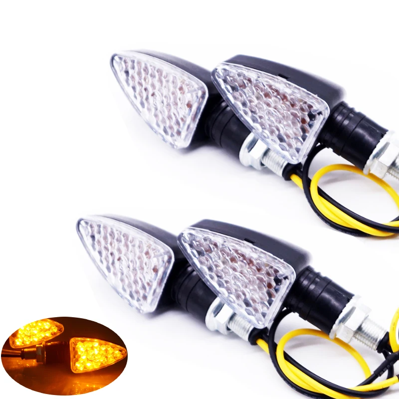 

4pcs 12V 15LED Motorcycle Motorbike Short Stalk Turn Signal Indicator Light Blinker